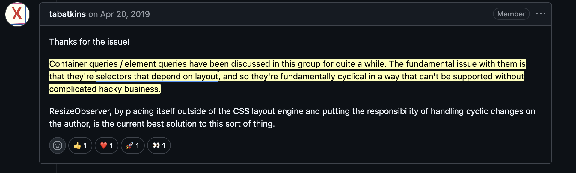 No Container Queries